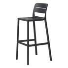 Set de 2 taburetes altos de exterior de polipropileno Ugo
