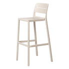 Set de 2 taburetes altos de exterior de polipropileno Ugo