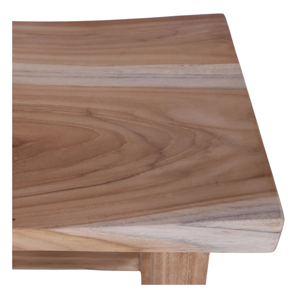 Set de 2 taburetes altos de madera tropical Lucida