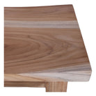 Set de 2 taburetes altos de madera tropical Lucida