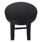 Set de 2 taburetes altos de madera tropical Saverio negro