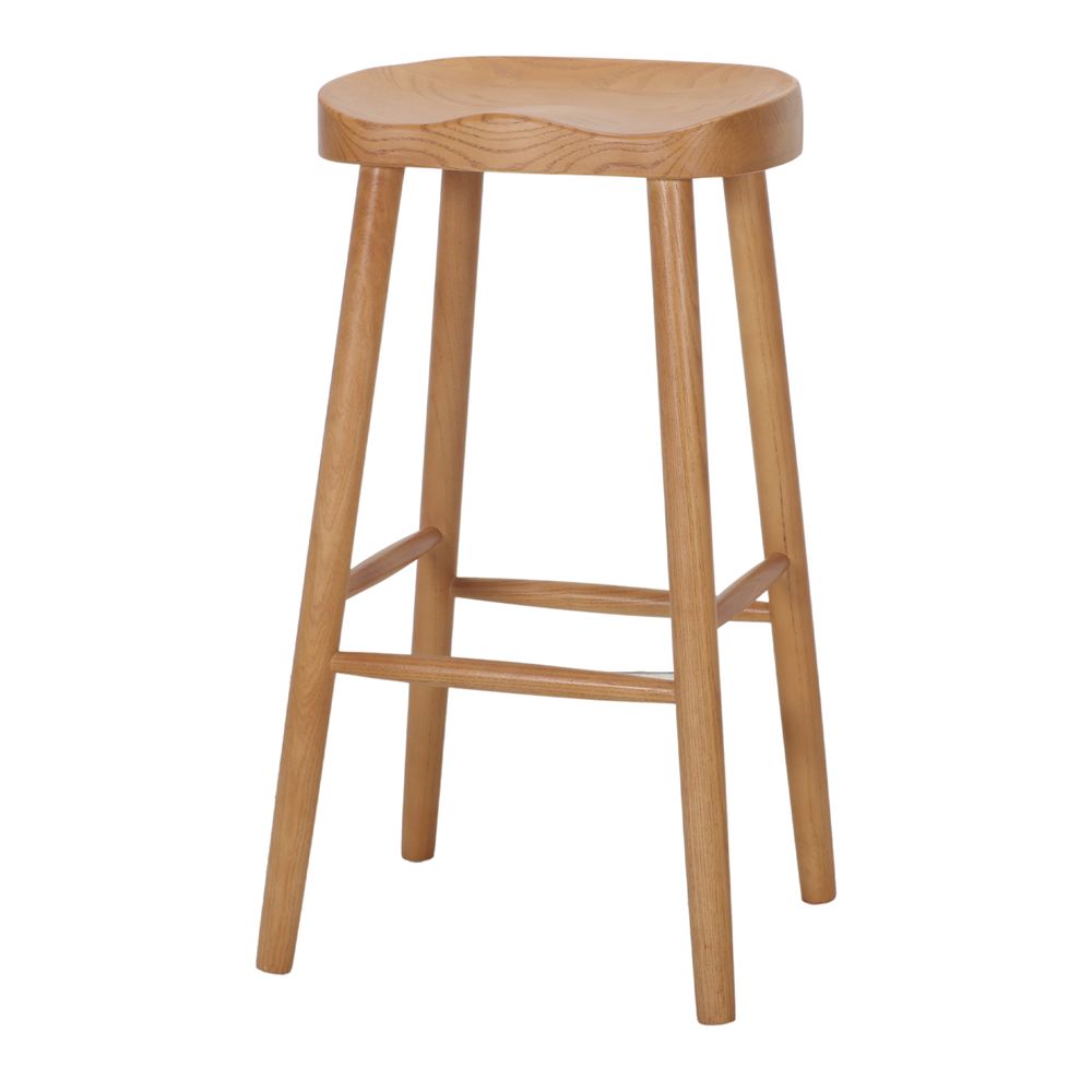 Set de 2 taburetes altos de olmo Andreia