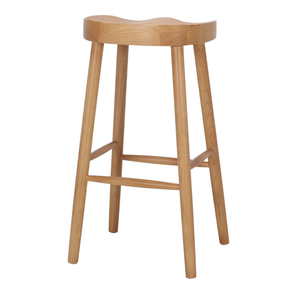 Set de 2 taburetes altos de olmo Andreia