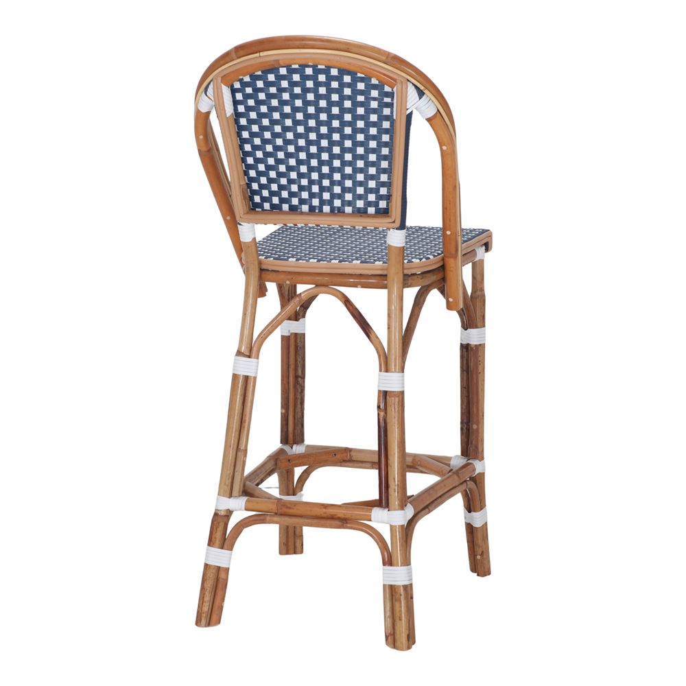 Set de 2 taburetes altos de ratán Onofre