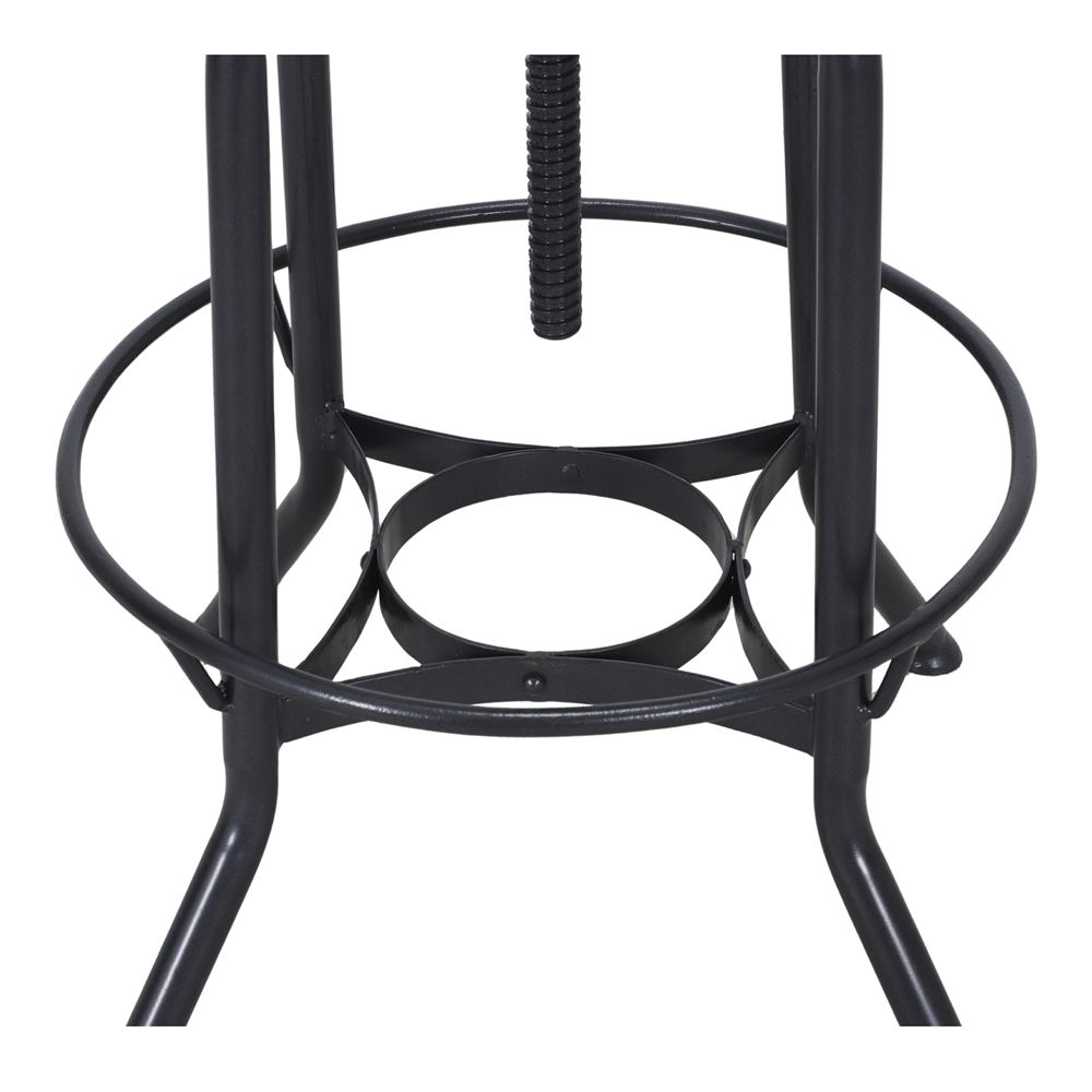 Set de 2 taburetes altos regulables de metal Bernard