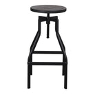 Set de 2 taburetes altos regulables de metal Gilbert