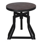 Set de 2 taburetes altos regulables de metal Gilbert
