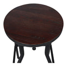 Set de 2 taburetes altos regulables de metal Gilbert