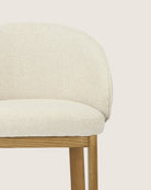 Set de 2 taburetes altos Talia roble Dolmen Beige