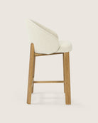 Set de 2 taburetes altos Talia roble Dolmen Beige