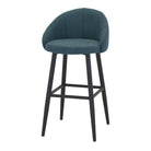 Set de 2 taburetes altos tapizados con patas de aguja Cursa