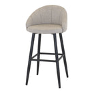 Set de 2 taburetes altos tapizados con patas de aguja Cursa