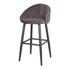 Set de 2 taburetes altos tapizados con patas de aguja Cursa