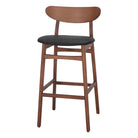 Set de 2 taburetes altos tapizados de fresno Orsola