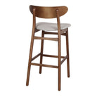 Set de 2 taburetes altos tapizados de fresno Orsola
