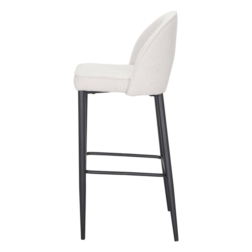 Set de 2 taburetes altos tapizados Mireia