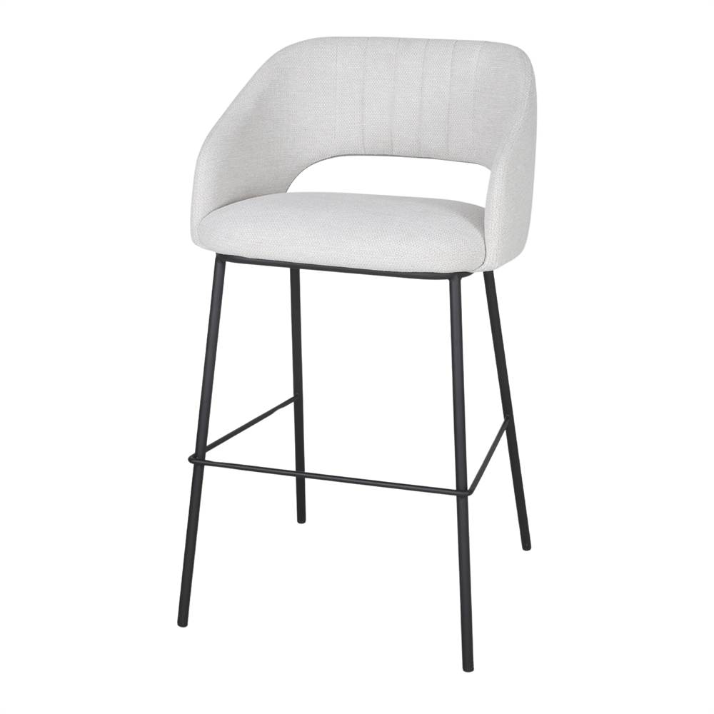 Set de 2 taburetes altos tapizados Olalla