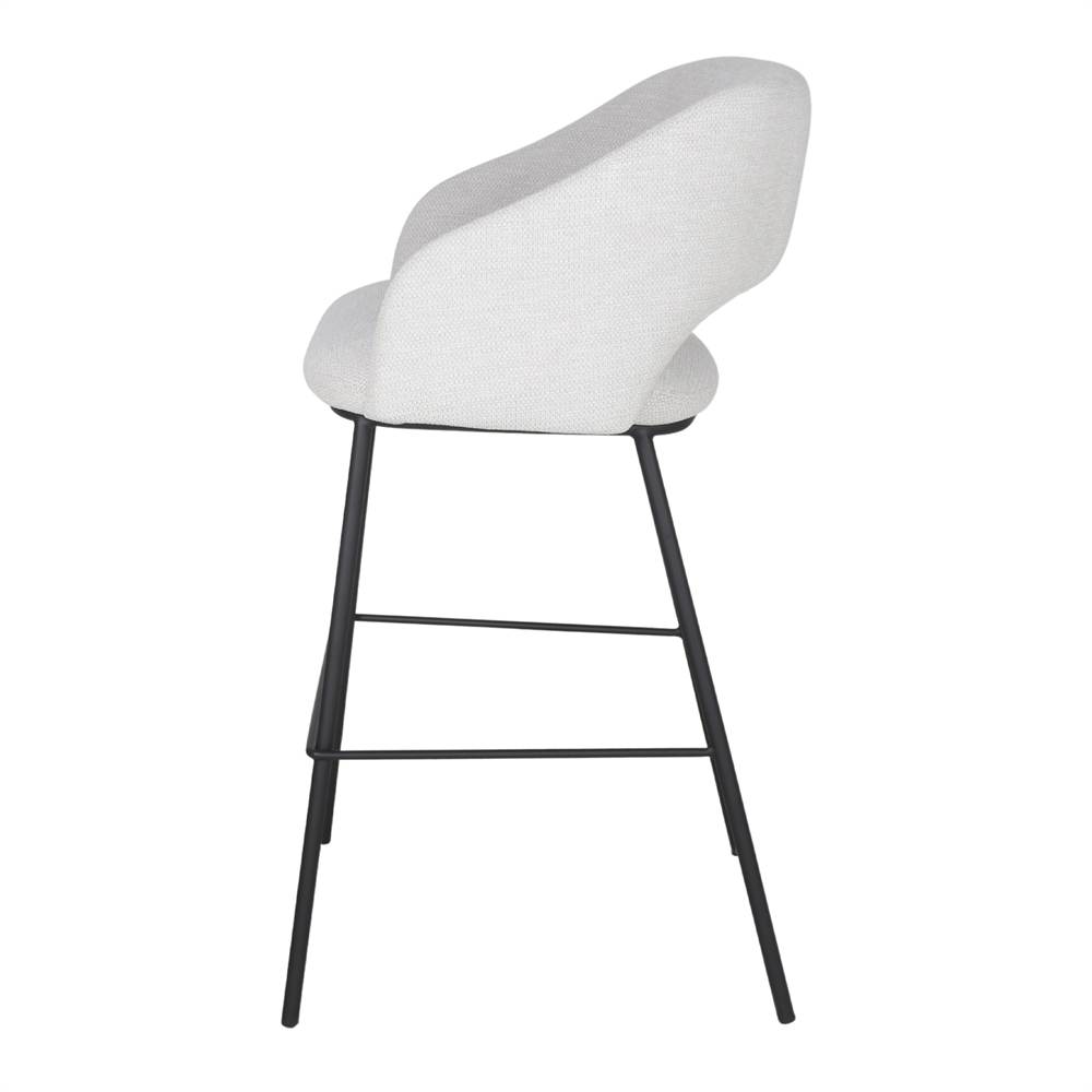 Set de 2 taburetes altos tapizados Olalla