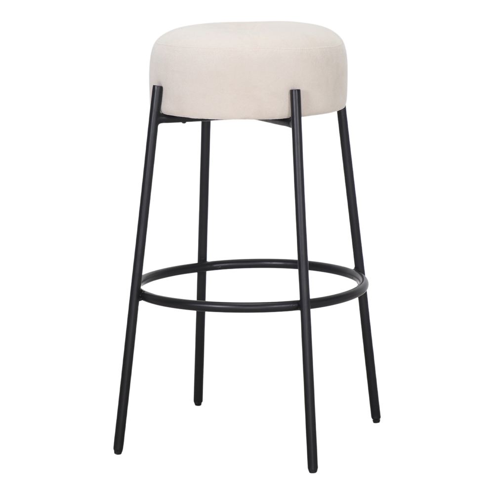 Set de 2 taburetes altos tapizados Thierry