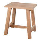 Set de 2 taburetes bajos de madera tropical Edgardo