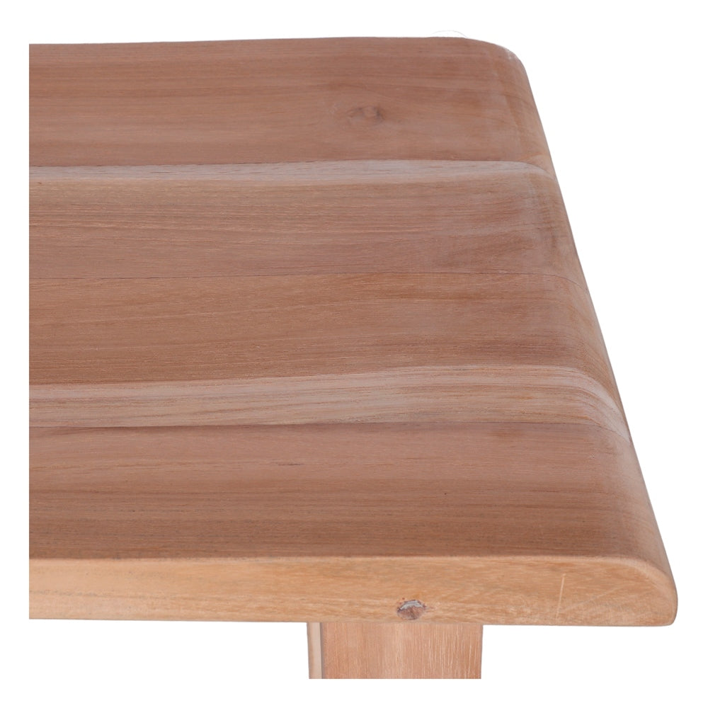 Set de 2 taburetes bajos de madera tropical Edgardo