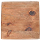 Set de 2 taburetes bajos de pino reciclado Syrma