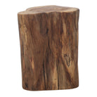 Set de 2 taburetes bajos tronco de madera Luce