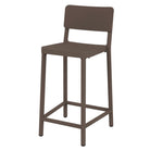 Set de 2 taburetes de exterior con respaldo Ilenia