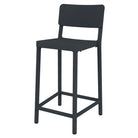 Set de 2 taburetes de exterior con respaldo Ilenia