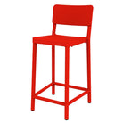 Set de 2 taburetes de exterior con respaldo Ilenia