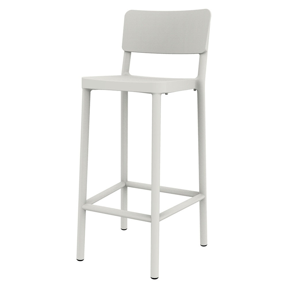Set de 2 taburetes de exterior con respaldo Ilenia