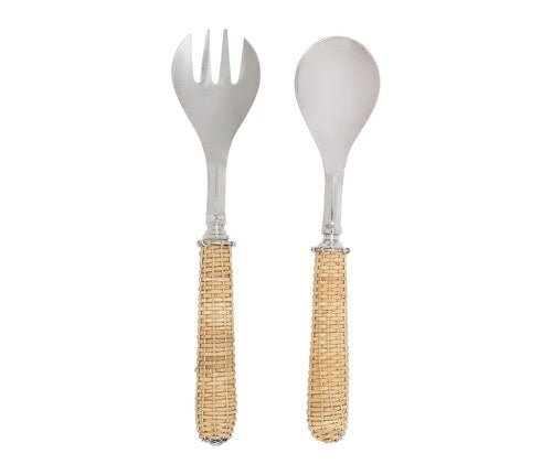 Set de 2 Utensilios para Servir Mimbre - pino_y_jacaranda