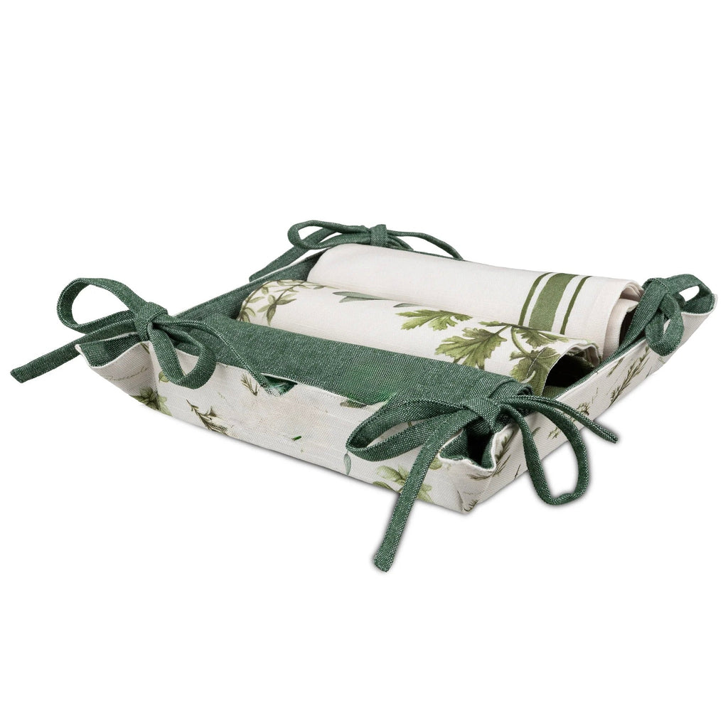 Set de 3 Paños de Cocina y Cesta Cultivo - pino_y_jacaranda