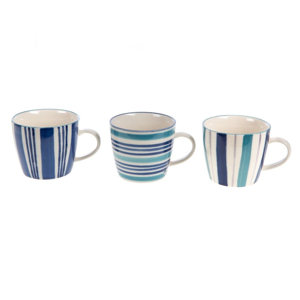 Set de 3 Tazas Rayadas Marinas - pino_y_jacaranda