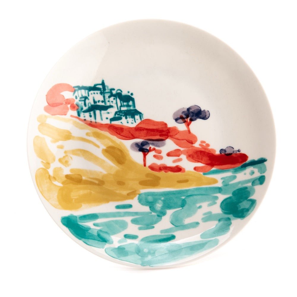 Set de 4 Platos de Postre Pueblo - pino_y_jacaranda