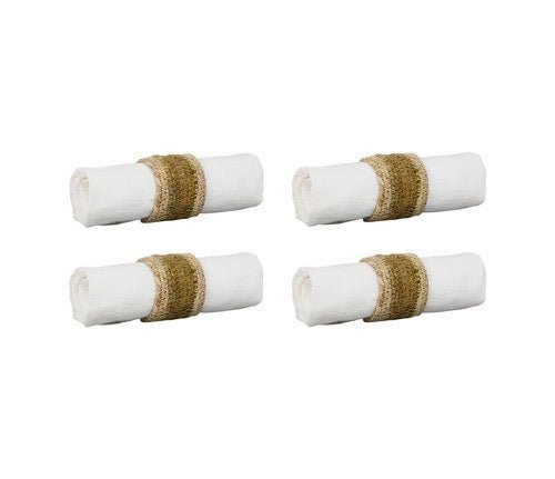 Set de 4 Servilleteros Anillo Natural - pino_y_jacaranda