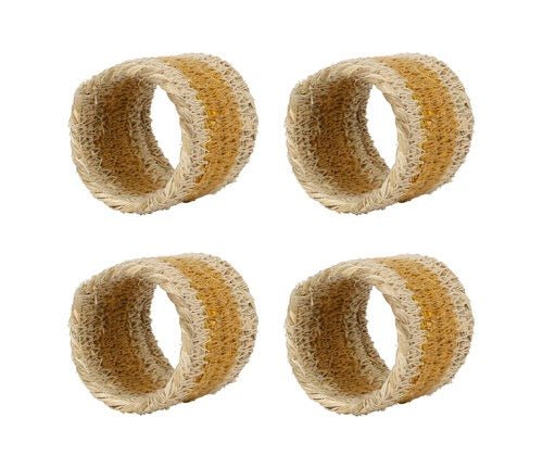 Set de 4 Servilleteros Anillo Natural - pino_y_jacaranda