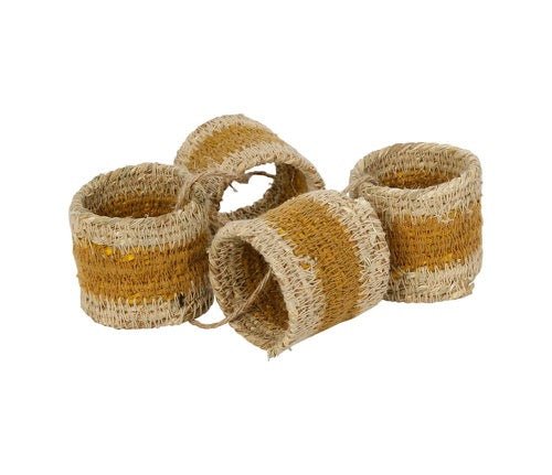 Set de 4 Servilleteros Anillo Natural - pino_y_jacaranda