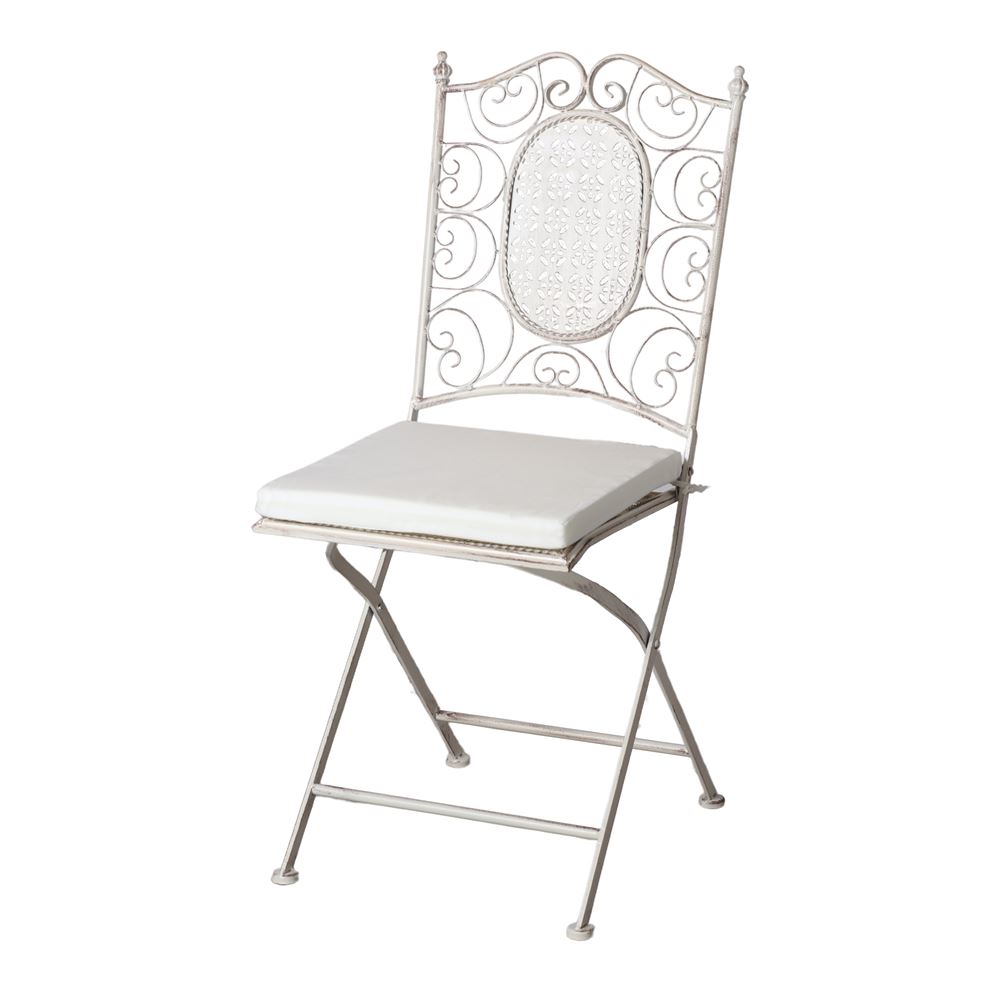 Set de 4 sillas plegables de metal Ignacia