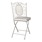 Set de 4 sillas plegables de metal Ignacia