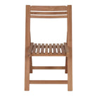Set de 4 sillas plegables de teca Hugo