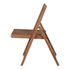 Set de 4 sillas plegables de teca Hugo