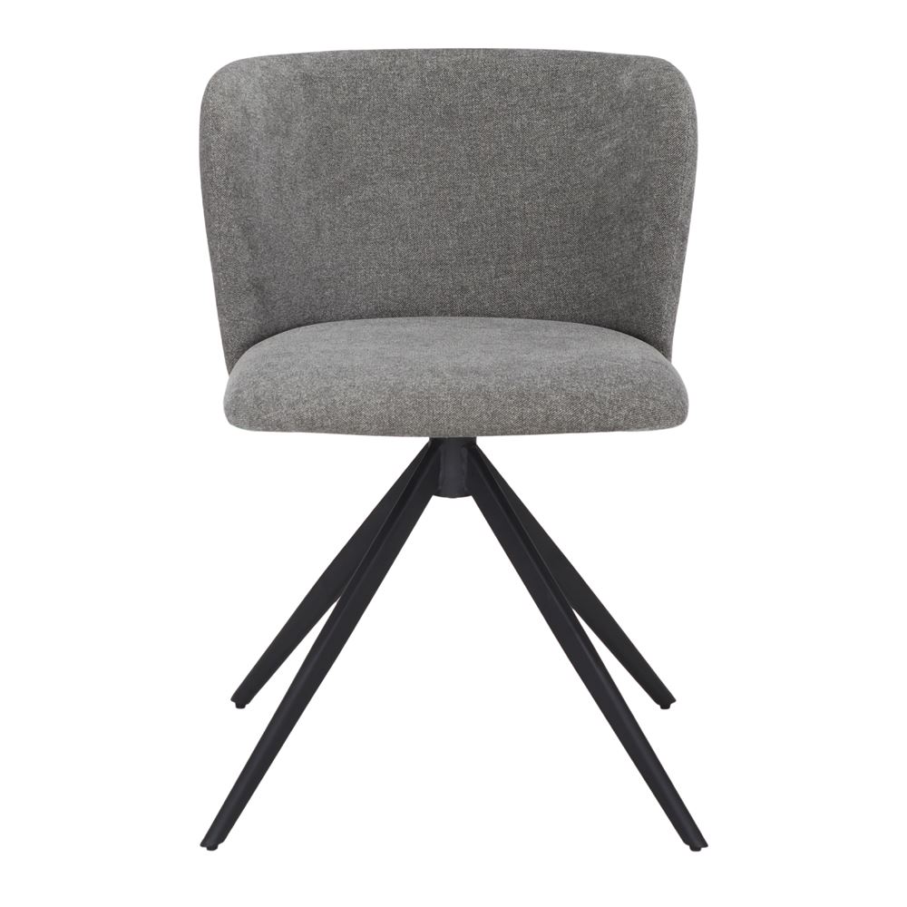Set de 4 sillas tapizadas con estructura piramidal Cleto