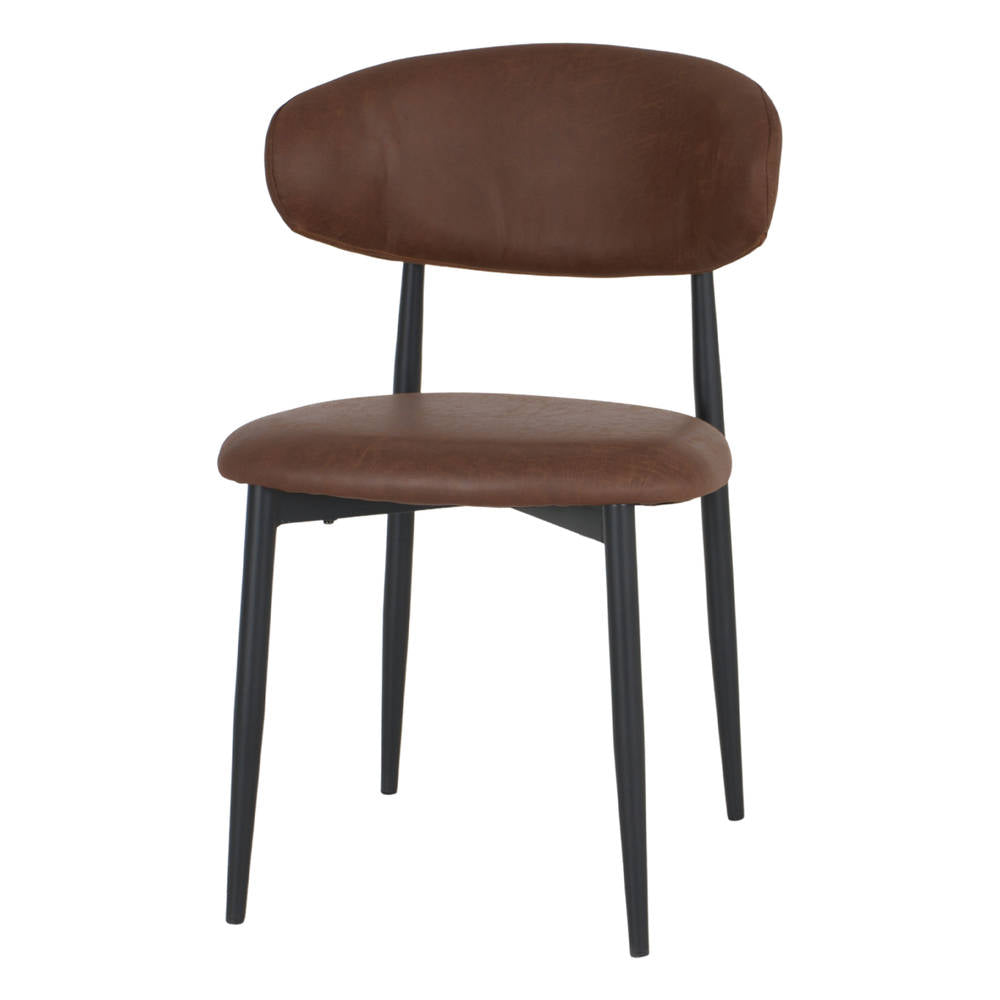 Set de 4 sillas tapizadas con patas de aguja Antares