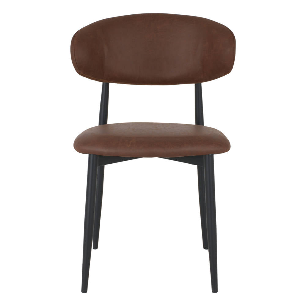 Set de 4 sillas tapizadas con patas de aguja Antares