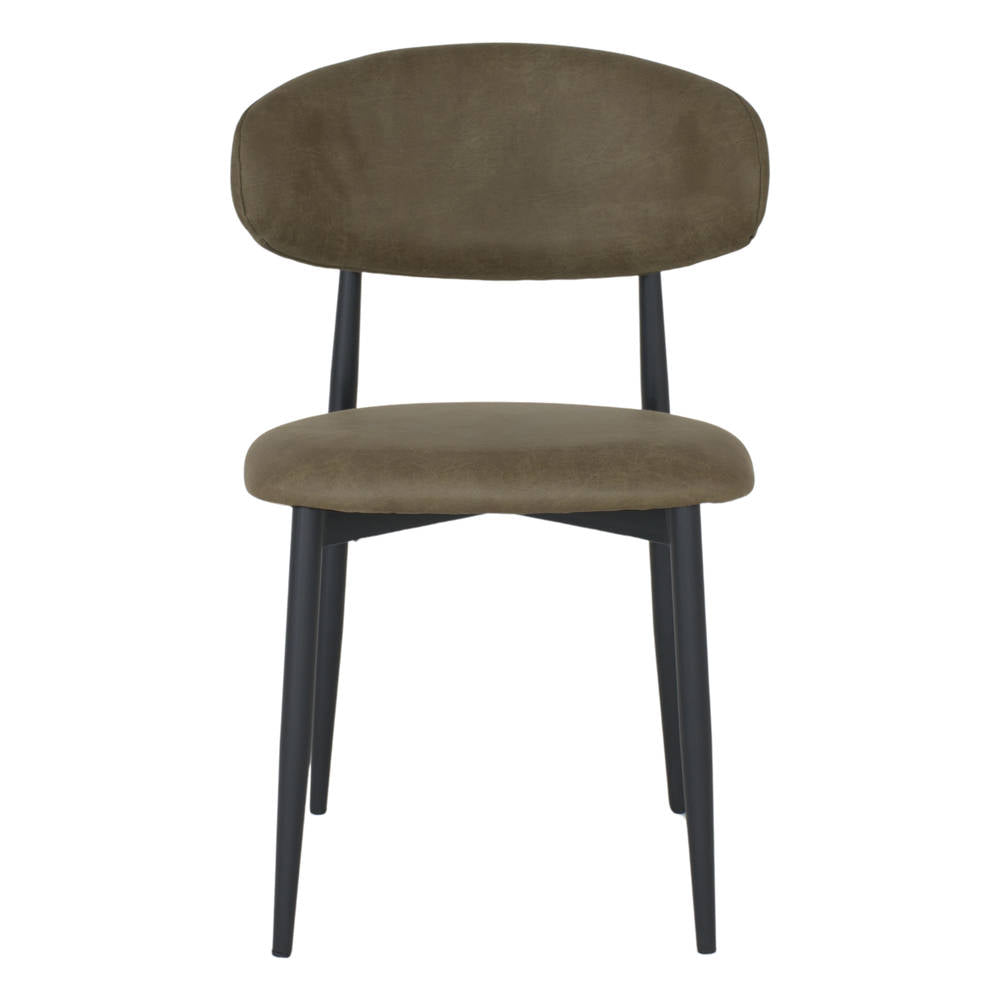 Set de 4 sillas tapizadas con patas de aguja Antares