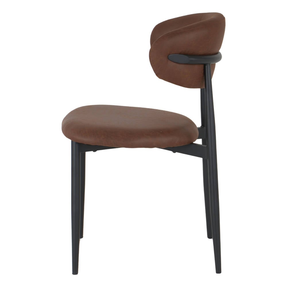 Set de 4 sillas tapizadas con patas de aguja Antares