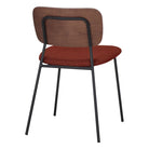 Set de 4 sillas tapizadas con respaldo de madera Bruno