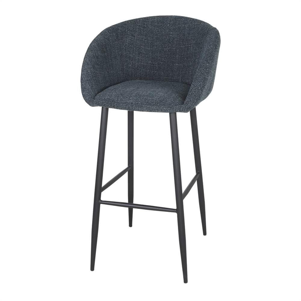 Set de 4 taburetes altos tapizados Luchino