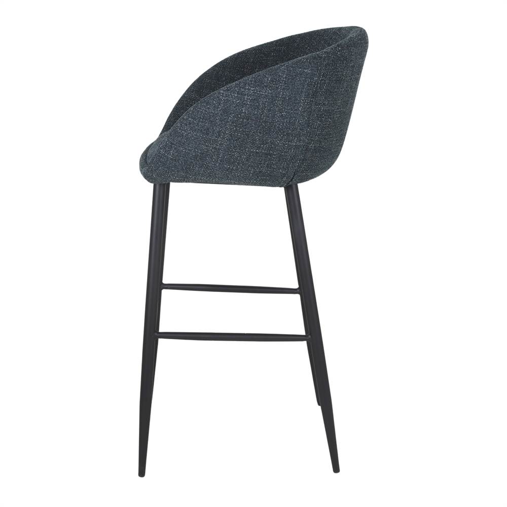 Set de 4 taburetes altos tapizados Luchino